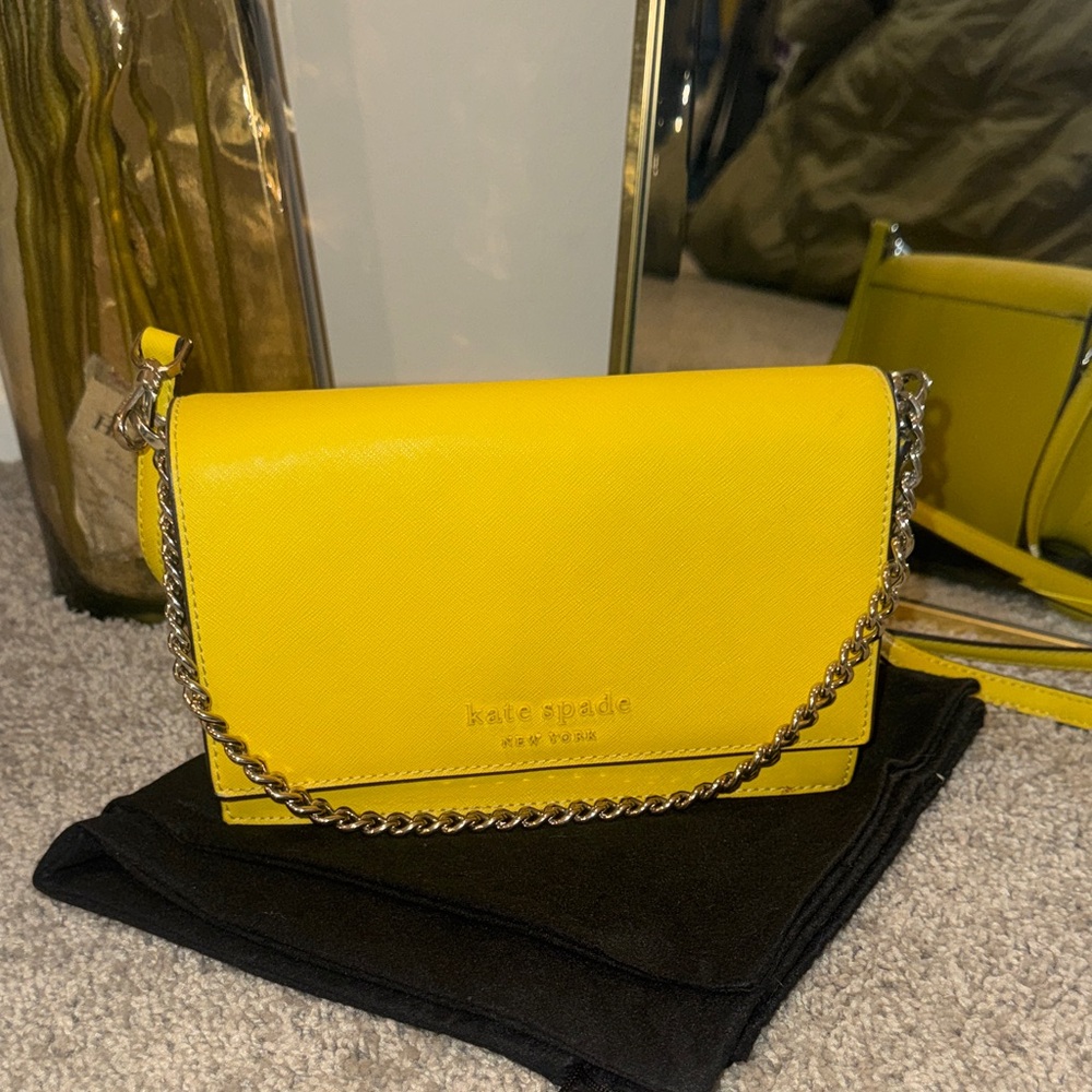 Kate Spade Vibrant Yellow Crossbody Bag